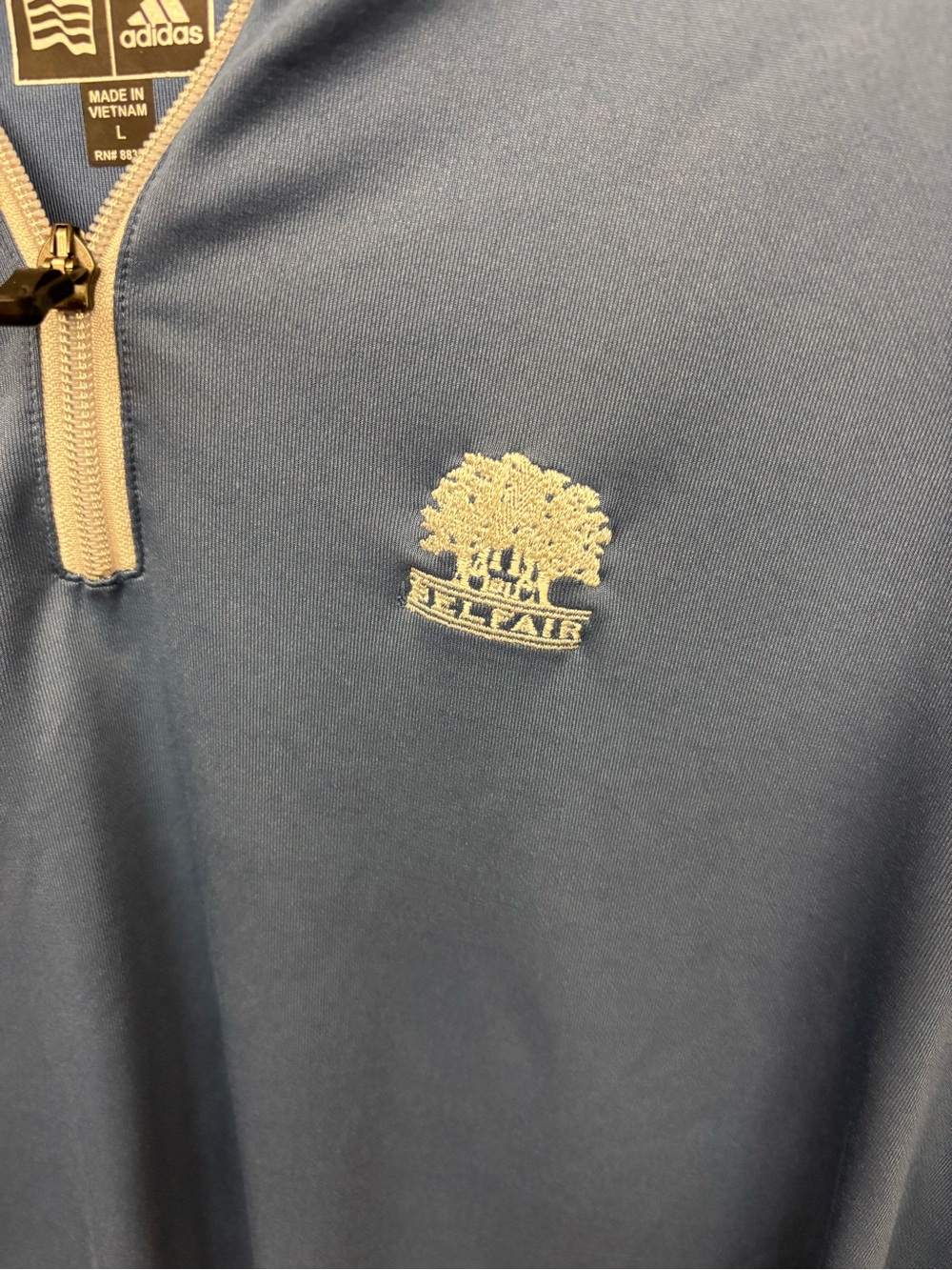 Adidas Climalite Belfair Golf Community Bluffton SC Quarter Zip Pullover Large - Picture 4 of 12